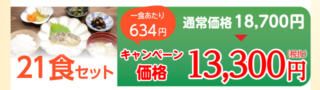 21食セット 13,300円