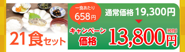 21食セット 13,800円