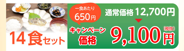 14食セット 9,100円