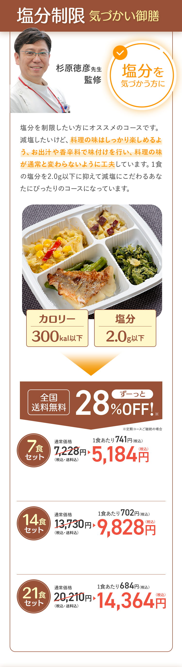 塩分制限 気づかい御膳