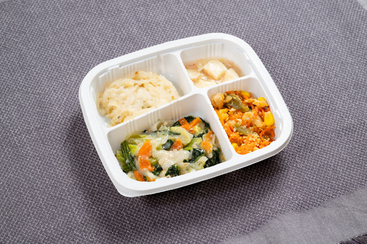 豚肉とチンゲン菜の塩ダレ炒め弁当